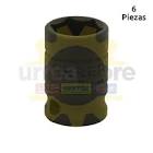[URR-7217M] DADO DE IMPACTO 3/8"X17MM CORTO 6 PTAS.