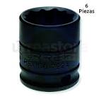 [URR-7224] DADO DE IMPACTO 3/8"X3/4" CORTO 12 PTAS.