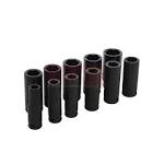 [URR-73112] JUEGO DADOS DE IMPACTO 1/2" STD LARGO 6 PTAS. EN RIEL Y CLIPS (11 PZAS)