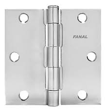 [FAN-50A300GR] BISAGRA LIGERA CUADRADA 3" (74MM) ACERO PULIDO SIN TORNILLOS