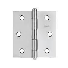 [FAN-51A300GR] BISAGRA LIGERA CUADRADA 3" (74MM) ACERO PULIDO PERNO SUELTO MEDIA BOLA SIN TORNILLOS