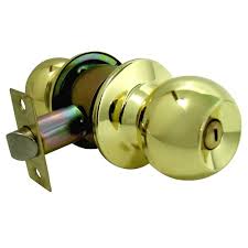 [FAN-90430-020] CERRADURA POMO TUBULAR BAÑO LATON BRILLANTE BOLTON P/SENCILLO