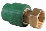 [URR-703TPP.3225] CONECTOR RECTO CON TUERCA PP 32MMX1" TERMOFUSION (TUBOPRO)