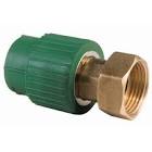 [URR-703TPP.6364] CONECTOR RECTO CON TUERCA PP 63MMX2 1/2" TERMOFUSION (TUBOPRO)