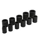 [URR-74102] JUEGO DADOS DE IMPACTO 1/2" STD CORTO 6 PTAS. EN RIEL Y CLIPS (11 PZAS)