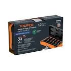 [URR-74206] JUEGO DADOS DE IMPACTO 1/2" MM CORTO 6 PTAS. EN RIEL Y CLIPS (24 PZAS)