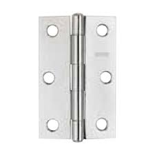 [FAN-B10A300] BISAGRA LIGERA RECTANGULAR 3" X 2" (74MM X 48MM) ACERO PULIDO SIN TORNILLOS