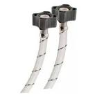 [URR-WBPP35] MANGUERA PARA WC FLEXIBLE DE NYLON 35CM SALIDA 1/2"X7/8" CIERRE A MANO