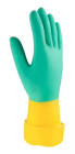 [VIT-PLUS-8] GUANTE DE NITRILO SATINADO ANTIBACTERIAL COLOR VERDE TRIPLE PROTECCION TALLA 8