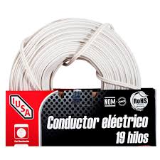 [AGU-200230] CABLE ELECTRICO CORDON FLEXIBLE 2 X 12 AWG (TIPO POT) COLOR BLANCO