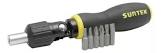 [URR-9308M] DESARMADOR DE MATRACA MINI PTAS. INTERC. 1/4" (8 EN 1)