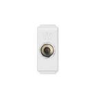 [AGU-E01007V] CONECTOR ELECTRICO PARA TV COAXIAL CON PLACA MARFIL