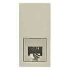 [AGU-E01008V] CONECTOR ELECTRICO PARA TELEFONO CON PLACA MARFIL