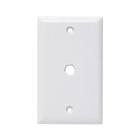 [AGU-E02128W] PLACA SALIDA DE CABLE DIAM. 9MM BLANCO