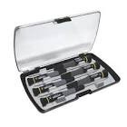 [URR-9501BG] JUEGO DE DESARMADORES DE PRECISION PLANA CAJA PLÁSTICA (6 PZAS)