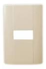 [FOR-FZA91M] PLACA DE RESINA CON CHASIS SENCILLA COLOR MARFIL