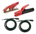 [LIN-RF506489] JUEGO DE PINZAS PORTA ELECTRODO 1.5 MT CONECTOR RAPIDO Y TENAZA PARA TIERRA 1.5 MT CONECTOR RAPIDO