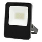 [TEC-20LQLEDT30] LAMPARA TIPO REFLECTOR DE LED NEGRO ALUMINIO 20 W LUZ CALIDA 3000 K 1600 LM 110-220V IP65 (ZIBAL II)