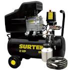 [SUR-COMP425K] COMPRESOR MOTO LUBRICADO 2.0 HP 25 LT HORIZONTAL + MANGUERA + PISTOLA