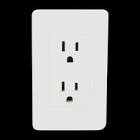 [SUR-P427B] CONTACTO ELECTRICO CON PLACA DOBLE ATERRIZADO BLANCO