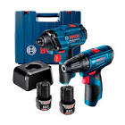 [BOS-19G8-1G3] ROTOMARTILLO 3/8" 12V 1500RPM 22500GPM + PISTOLA IMPACTO 1/4" 12V 3300RPM (GSB 120-LI + GDR 120-LI)