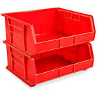 [SUR-GAVR4] GAVETA PLASTICA ROJA 16" X 7" X 12" RIELES INTERNOS PARA 2 TIPOS DE APILADO CAP 15 KG