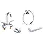 [DIC-KD007] JUEGO PARA BAÑO DE 4 PIEZAS (MEZCLADORA LATON Y ACCESORIOS)