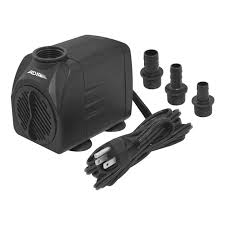 [ADI-9240] BOMBA SUMERGIBLE PARA FUENTES Y ACUARIOS 25 W 25 LPM ALTURA 2.5 MT CON 3 CONECTORES PARA MANGUERA