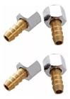 [GON-42004] CONEXIONES PARA MANGUERA DE AIRE 1/4" DE ACERO (4 PZAS)