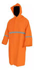 [LIC-GILNL] IMPERMEABLE GABARDINA LARGA CON CAPUCHA NARANJA CON REFEJANTE T-L