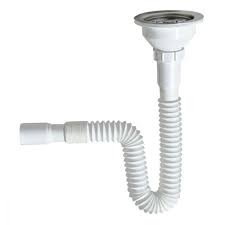 [MIB-CHE-FT] CESPOL PARA FREGADERO TUBO FLEXIBLE 95 CM SIN TRAMPA CON CONTRA CANASTA HERMETICA