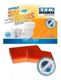 [TEK-26290] ALMOHADILLA DE FIBRAESPONJA TEKBOND DE COCINA 75x110x20MM NARANJA (SIN RAYAS)