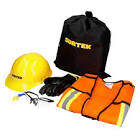 [SUR-JPB6] JUEGO DE EPP BASICO PROF (6PZAS) CASCO+LENTES+TAPONES+GUANTES+CHALECO UNITALLA+MORRAL