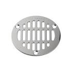 [FLE-4588] TAPA PARA COLADERA REDONDA REJILLA DE ACERO INOXIDABLE DE 3 1/2"