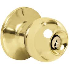 [FAN-V1FN615B2-O] CERRADURA POMO CILINDRICO ENTRADA LATON BRILLANTE BOLA P/DOBLE