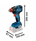 [BOS-19J2-2E001] PISTOLA DE IMPACTO INALAMBRICA 1/4"-1/2" 18 V (GDX 18V-200) + 2 BAT 18 V + CARGADOR RAPIDO