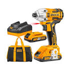 [ING-2002] PISTOLA DE IMPACTO INAL 1/4 20V VVR 0-2100 RPM 0-3300 GPM 170NM SIN CARB+2BAT/2 AH+CARG+MALETA Y ACC