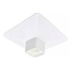 [DEX-DXN11117] PORTA LAMPARA DE PLASTICO ANTI IMPACTO TECHO CUADRADA 5" BLANCO