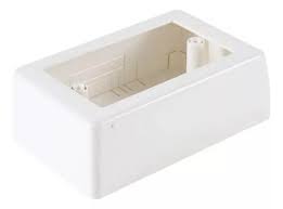 [DEX-DXN5011S] CHALUPA RECTANGULAR 100 MM X 45 MM X 40 MM DE ABS BLANCO
