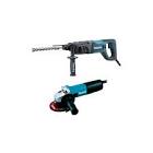[MAK-HR2475X4] ROTOMARTILLO SDS PLUS 15/16" 780W + MIN ESMERILADORA ANGULAR 4-1/2" 840W 1000 RPM