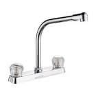 [GEN-MZCO210MECB] MEZCLADORA PARA FREGADERO 8" NARIZ COBRA CUERPO DE LATON ACABADO CROMO (SERIE 210)
