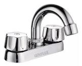 [GEN-MZLA120MECB] MEZCLADORA PARA LAVABO TIPO BAR 4" CUERPO DE LATON ACABADO CROMO (SERIE 120)