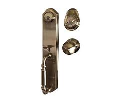 [PRO-93GAP] CERRADURA DE GATILLO DUAL SOLIDO,  LATON ANTIGUO SENCILLO