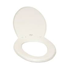 [COF-CH-A203] ASIENTO P/W.C. ALARGADO CERRADO COLOR BLANCO BISAGRAS AJUSTABLES (CONFORT)