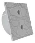[COF-PC-921] TAPA INSPECCION P/COLADERA DE PVC 14X14CM P/TUBO DE 4"