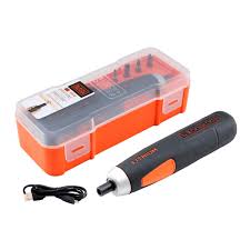 [BLA-BD40K4-LA] ATORNILLADOR INALAMBRICO 4V 1/4" 320RPM C/2 LUZ LED 4 ACCS + CABLE USB