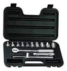 [STA-86-503] JUEGO DE DADOS MANDO 1/2"Y ACCESORIOS 14 PZAS