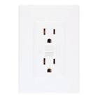 [AXO-PB801-B] CONTACTO ELECTRICO DUPLEX FALLA TIERRA C/PLACA DOBLE 15A 125V COLOR BLANCO
