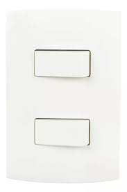 [MAR-62114] APAGADOR ELECTRICO CON PLACA DOBLE 16A 127V BLANCO