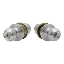[FER-FLCB-AI] CERRADURA POMO CILINDRICO BAÑO BOLA ACERO INOX